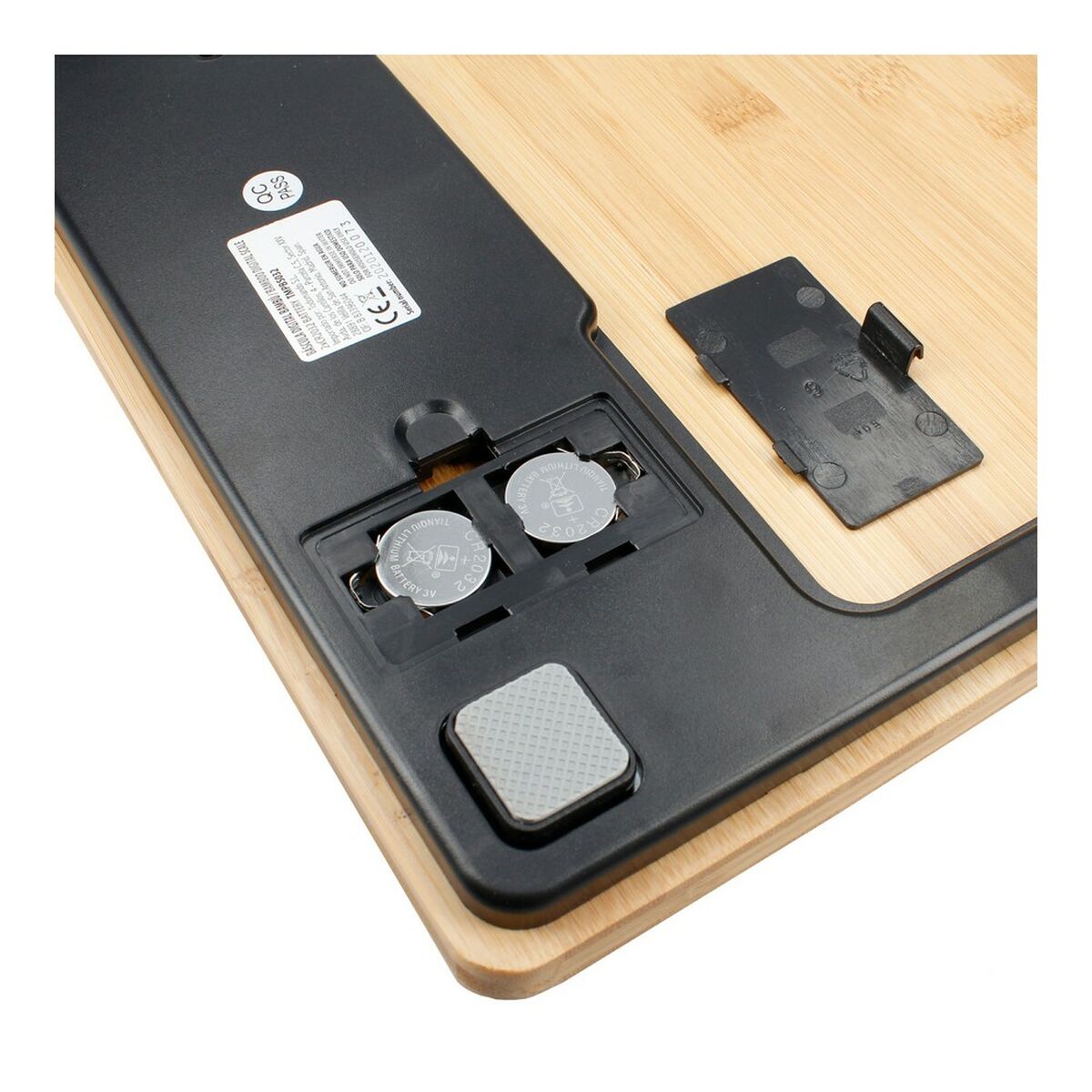 Balança digital para casa de banho TM Electron Castanho Bambu